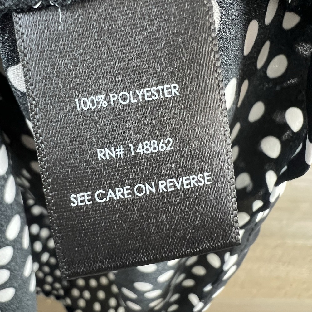 Torrid Womens Shirt Abbey Georgette Puff Sleeve Polka Dot Short Sleeve Blouse 3X - Picture 7 of 7